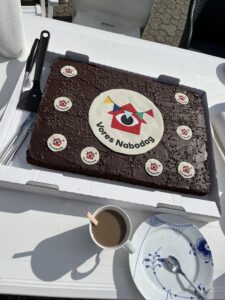 Årets havedag startede med en lækker gevinst og kaffe.